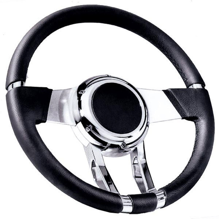 Flaming River WaterFall Steering Wheel Black FLAFR20150