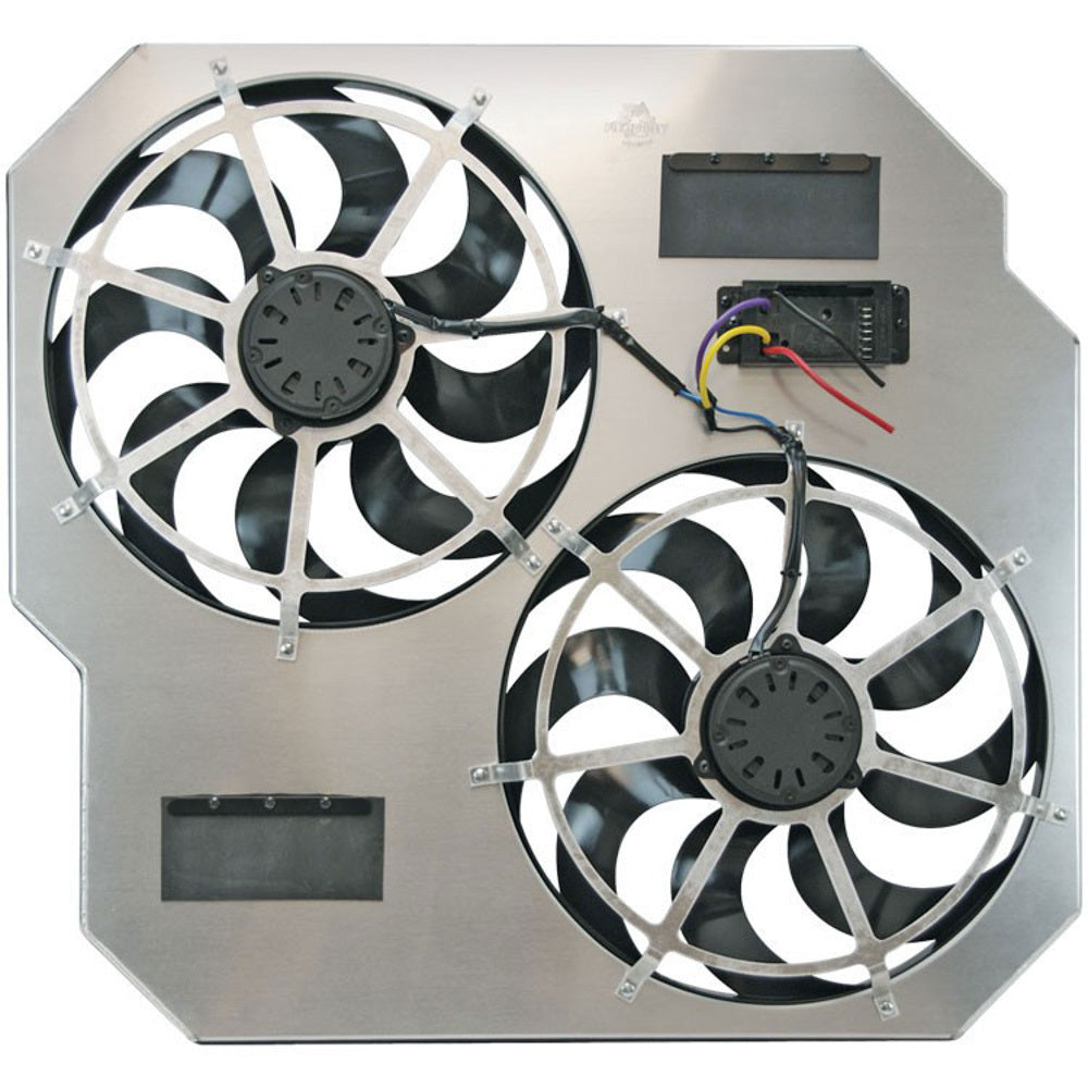 Flexalite Fan Electric 15in DualSh rouded Puller Controls FLE104641