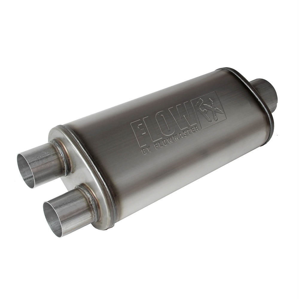 Flowmaster FlowFXMuffler 3.5in Cntr In / 2.5in Dual Out FLO72587