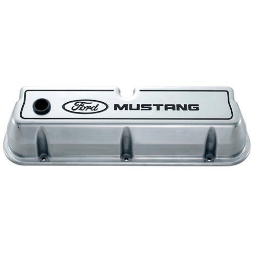 Ford Die Cast Alm Valve Cover Set w/Mustang Logo FRD302-030