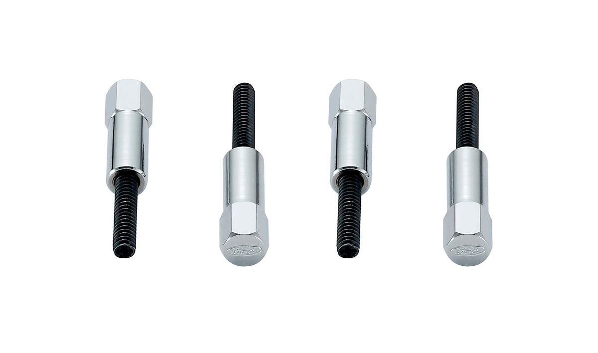 Ford Valve Cove Bolt Kit 4pk Chrome w/Ford Logo FRD302-315