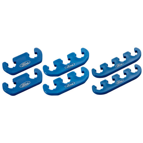 Ford Spark Plug Wire Dividers 6pk Blue Plastic FRD302-637