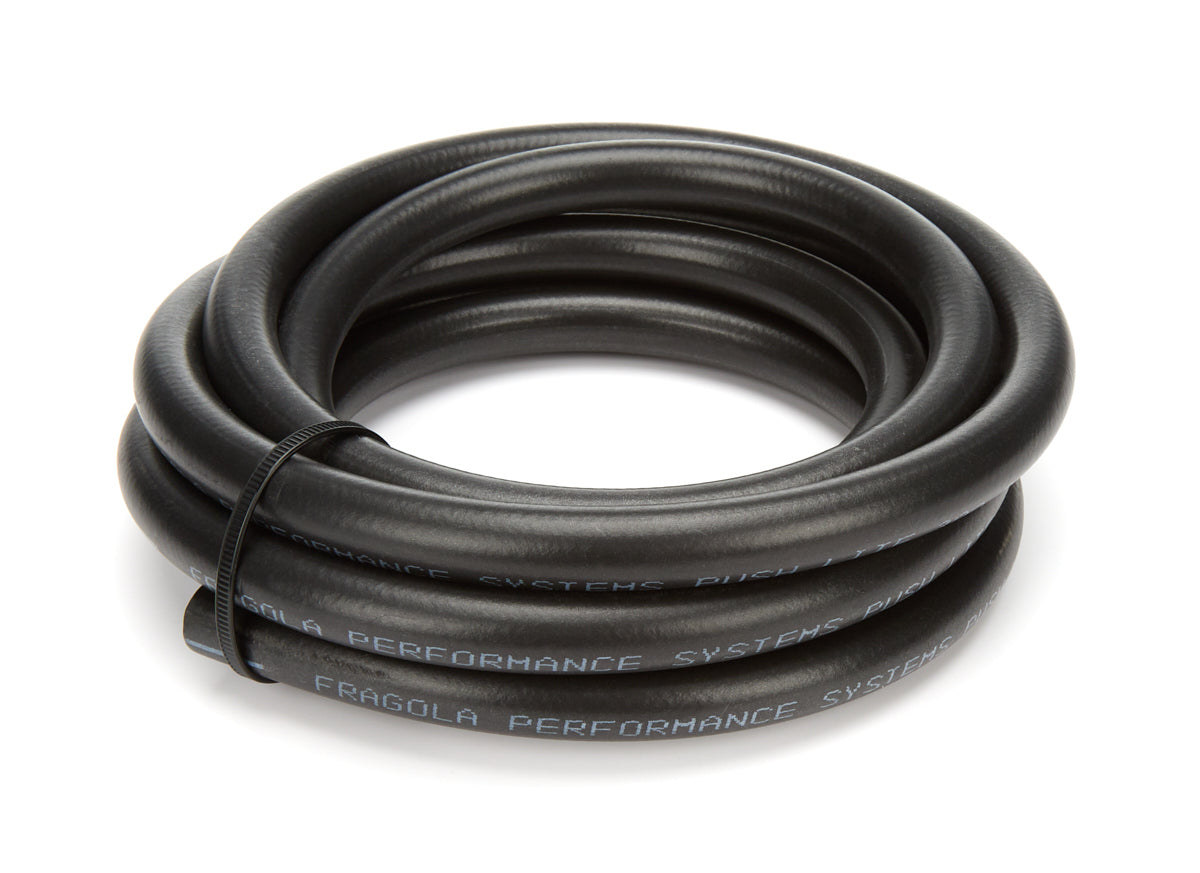 Fragola -4AN Push-Lite Hi-Temp Black Hose - 10ft 831004