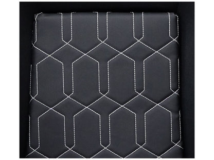 NRG Frp-300 Large Black Bucket Seat - With Geometric Stitching Pattern
