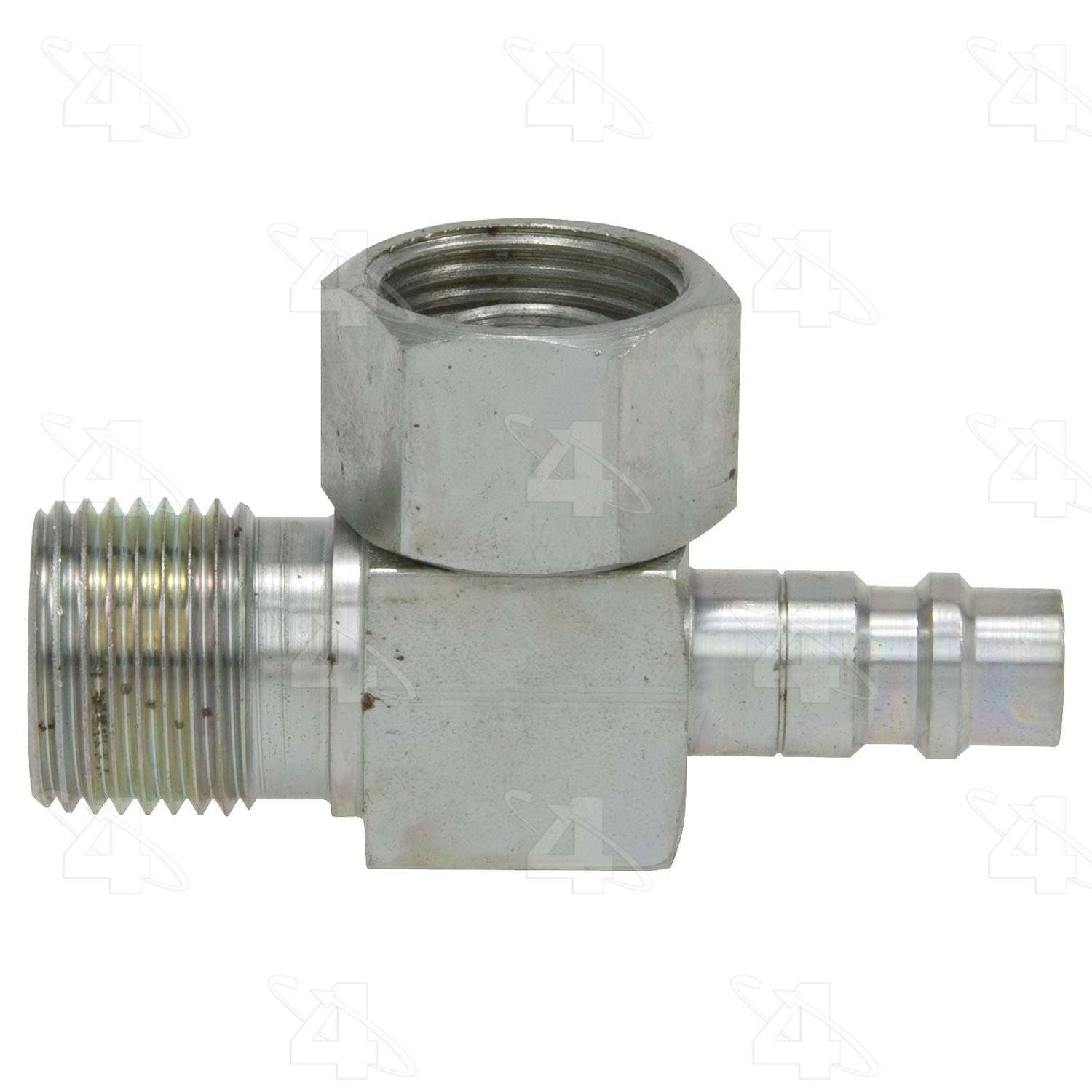 Four Seasons R134a 90ï¿½ Port Adapter Standard O-Ring A/C Fitting  top view frsport 12702