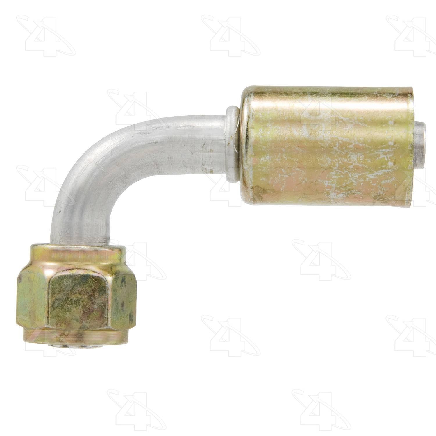 Four Seasons 90ï¿½ Female Standard O-Ring A/C Fitting w/o Service Port  top view frsport 14208