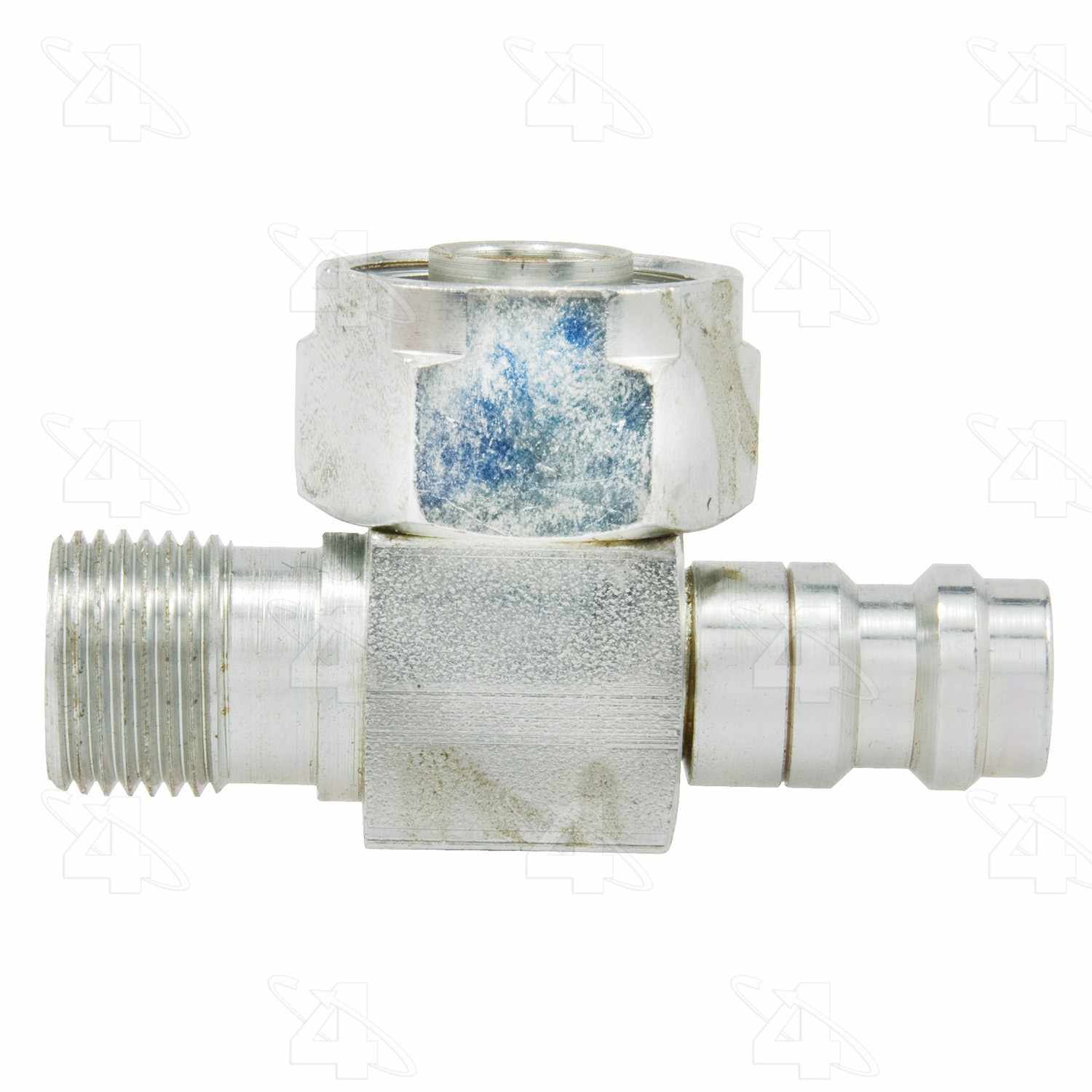 Four Seasons R134a Aluminum Service Valve Compressor A/C Fitting  top view frsport 14718