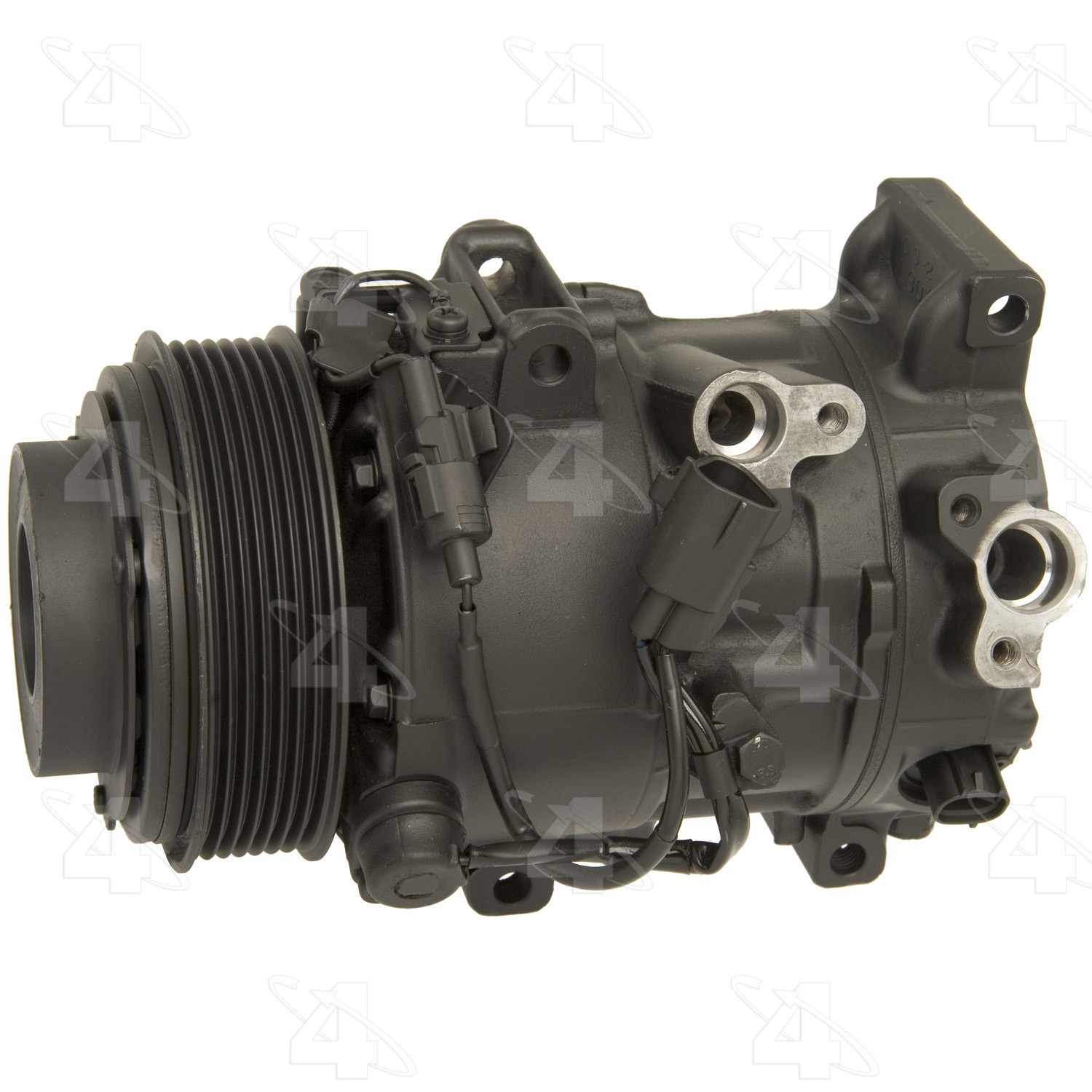 Four Seasons Reman Nippondenso 6SBU16C Compressor w/ Clutch  top view frsport 157328