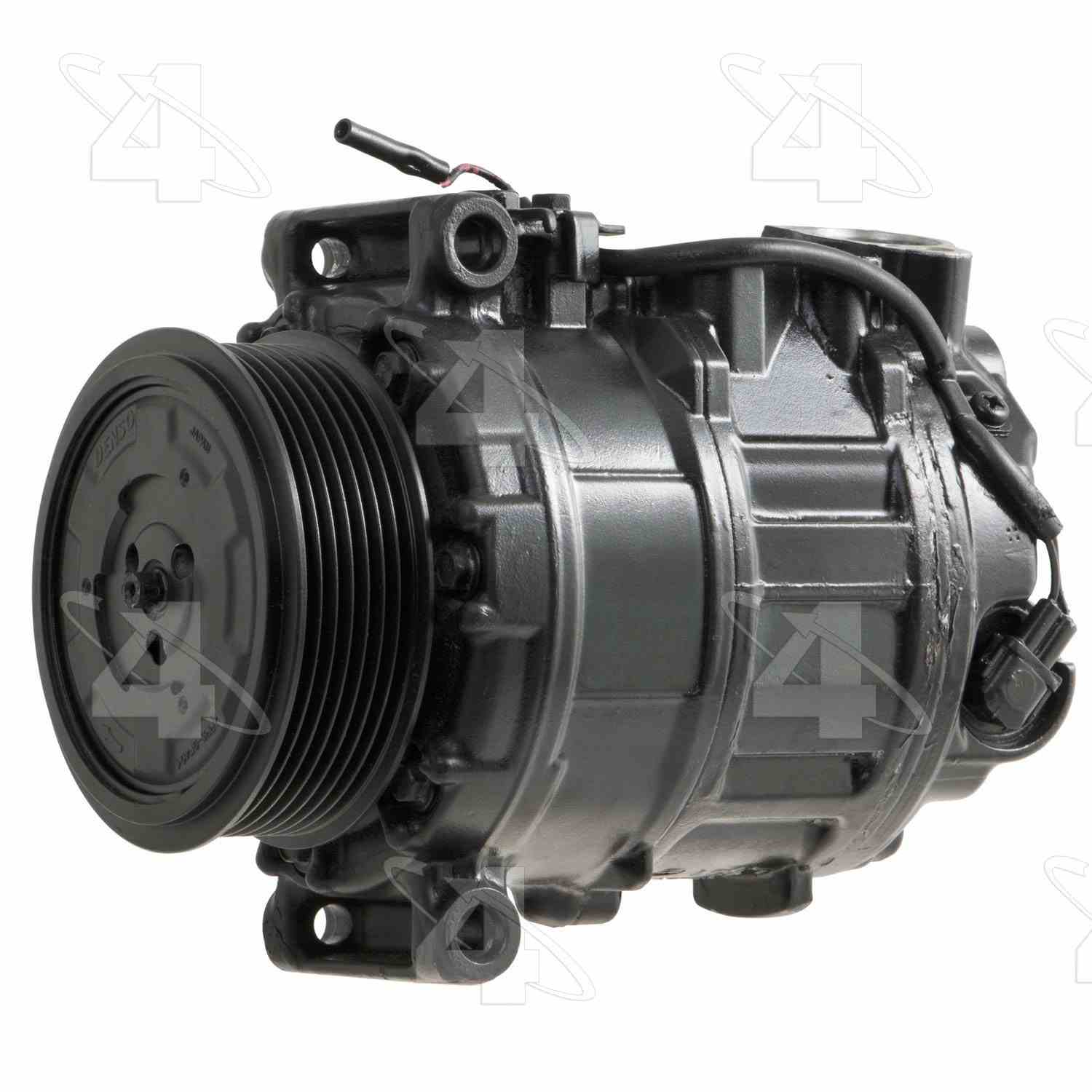 Four Seasons Reman Nippondenso 7SEU17C Compressor w/ Clutch  top view frsport 157376