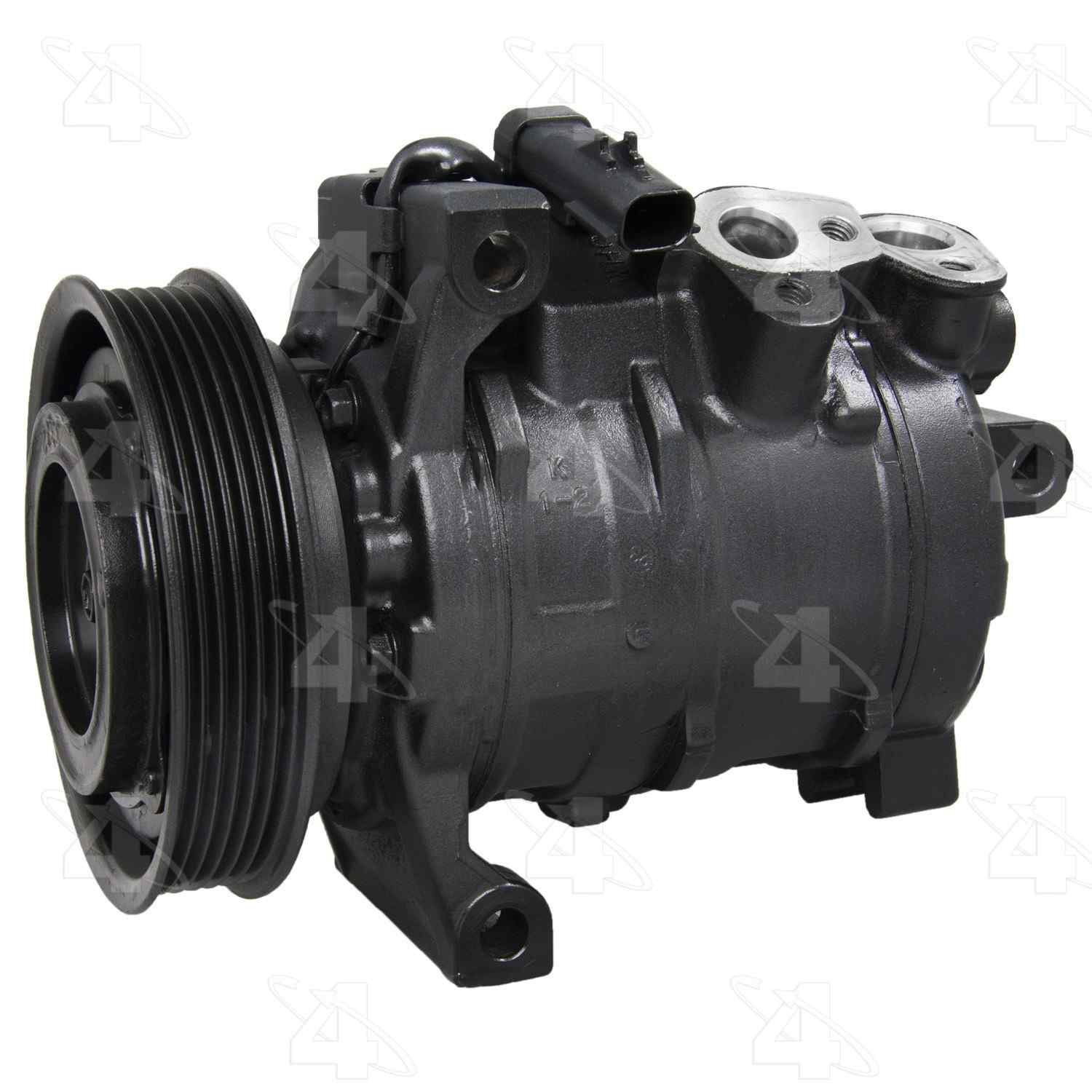 Four Seasons Reman Nippondenso 10SRE18C Compressor w/ Clutch  top view frsport 157377