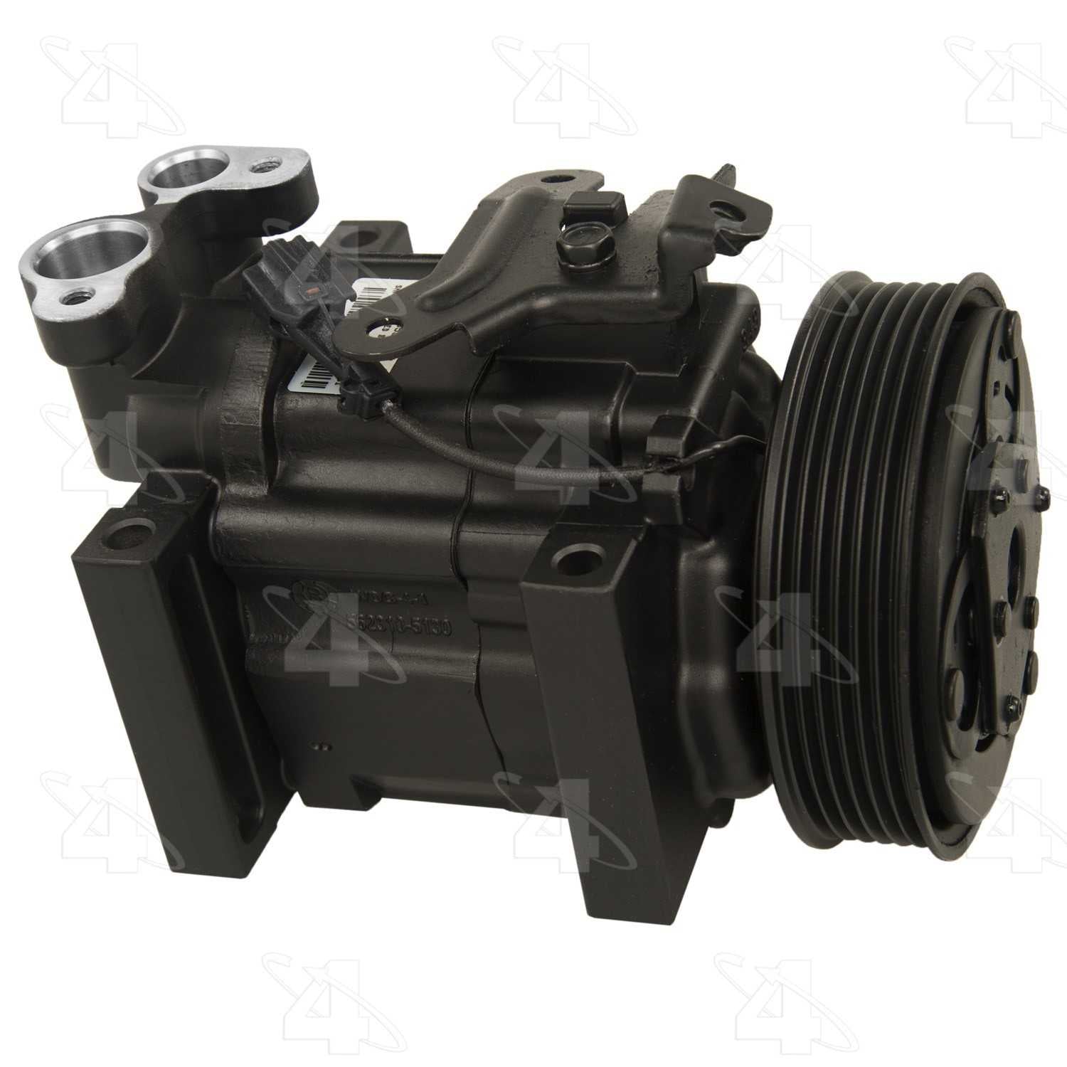 four seasons reman york-diesel kiki-zexel-seltec dkv10r compressor w/ clutch  frsport 157485