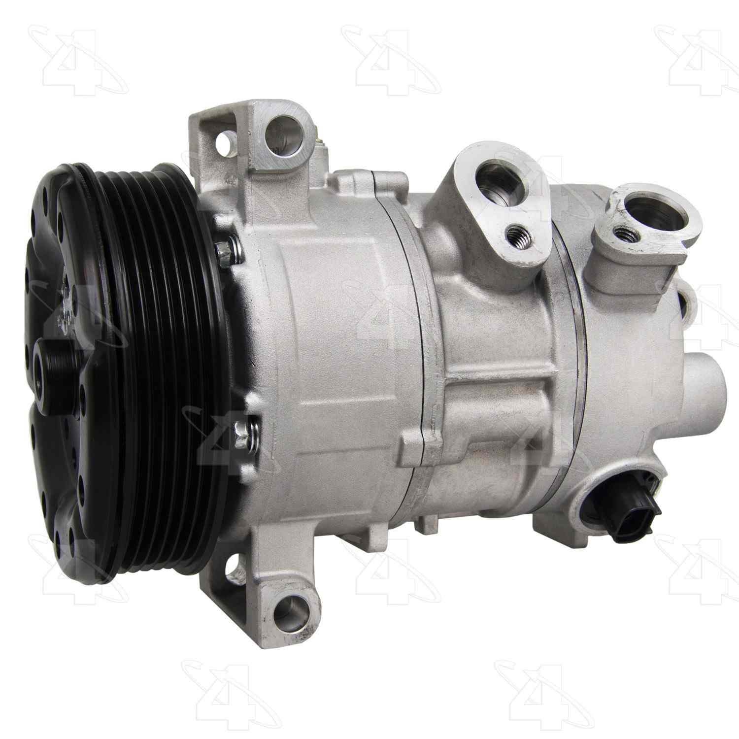 Four Seasons New Nippondenso 5SE12C Compressor w/ Clutch  top view frsport 158301