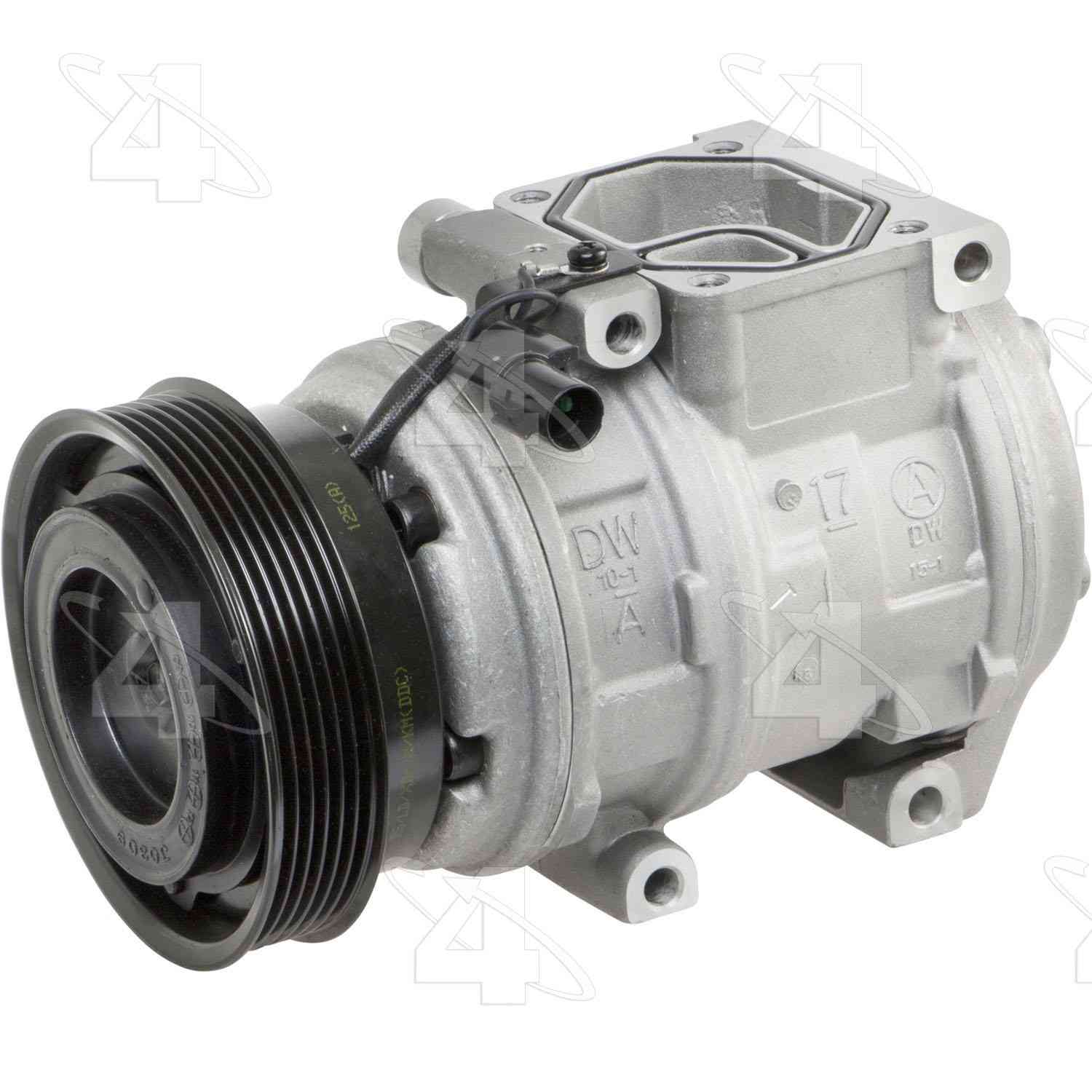 four seasons new nippondenso 10pa17c compressor w/ clutch  frsport 158397