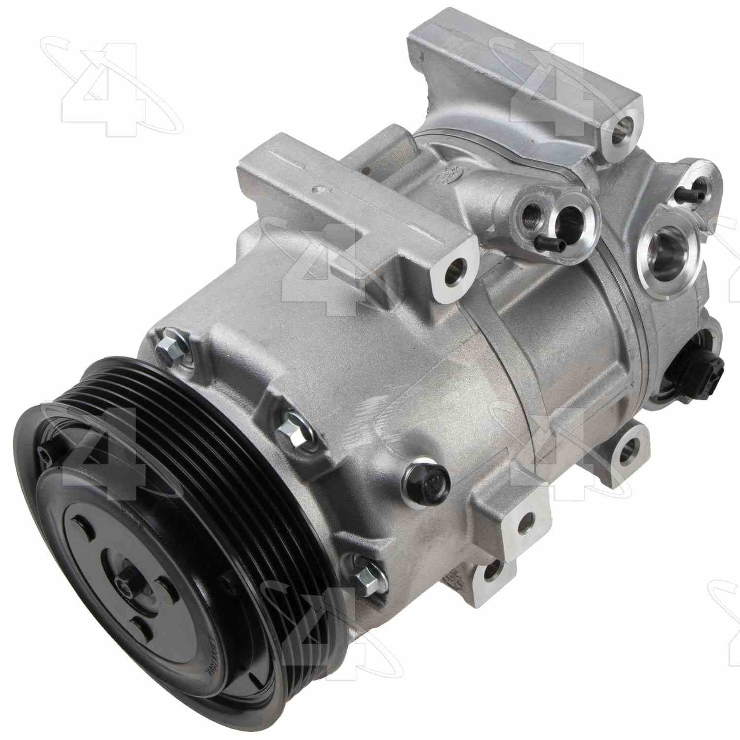 Four Seasons New Halla VS16E Compressor w/ Clutch  top view frsport 168316