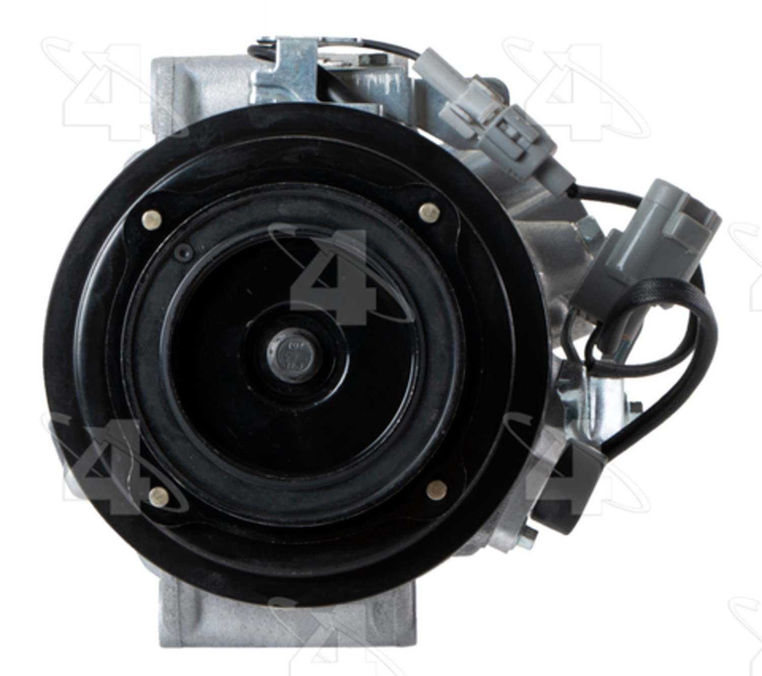 Four Seasons New Nippondenso 7SAS17C Compressor w/ Clutch  top view frsport 168367