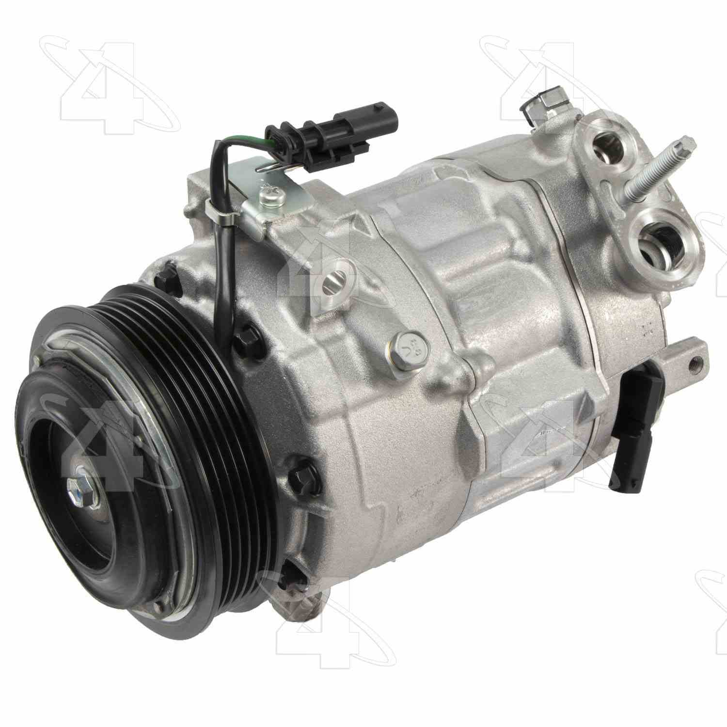 Four Seasons New Nippondenso 7SAS18A Compressor w/ Clutch  top view frsport 168399