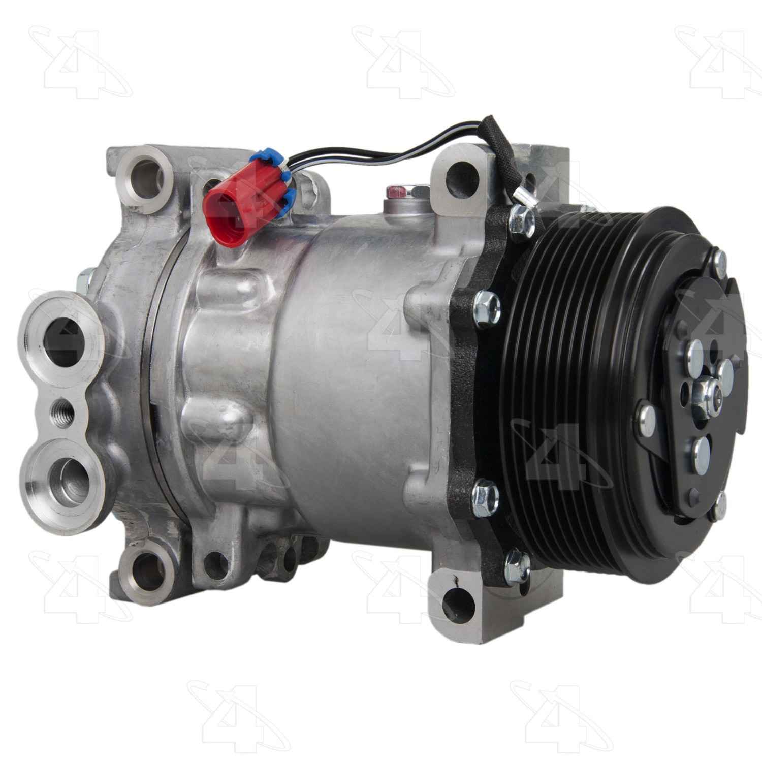 Four Seasons New Sanden/Sankyo SD7H15 Compressor w/ Clutch  top view frsport 168520