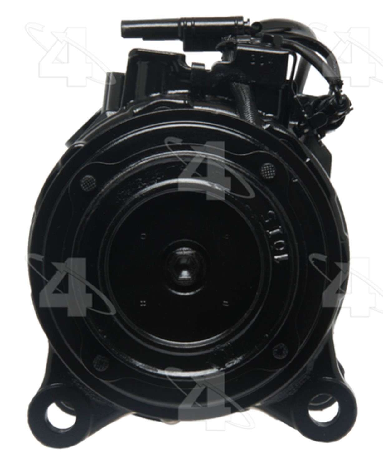 Four Seasons Reman Nippondenso 7SBU17C Compressor w/ Clutch  top view frsport 197364