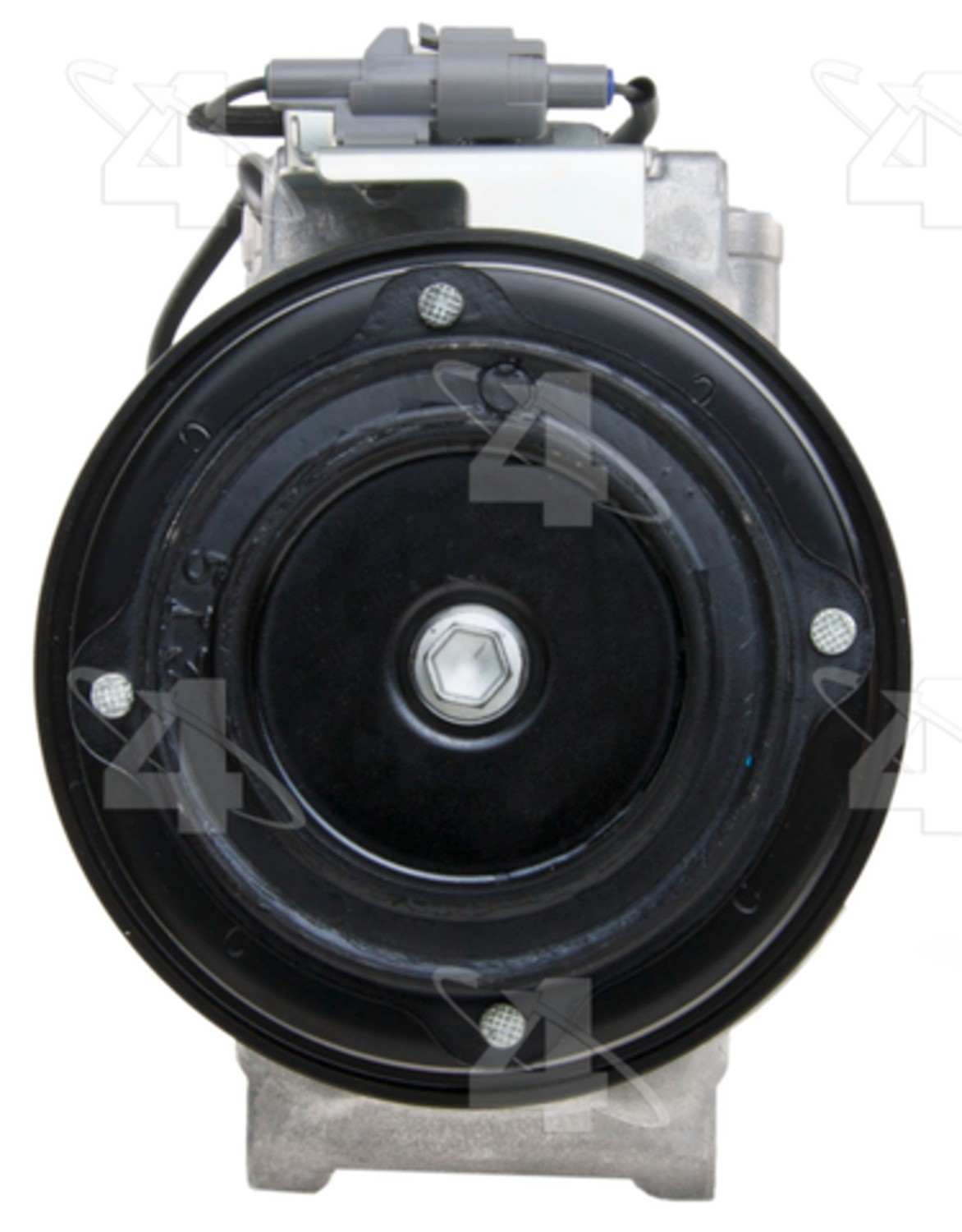 Four Seasons New Nippondenso 7SBU17C Compressor w/ Clutch  top view frsport 198361