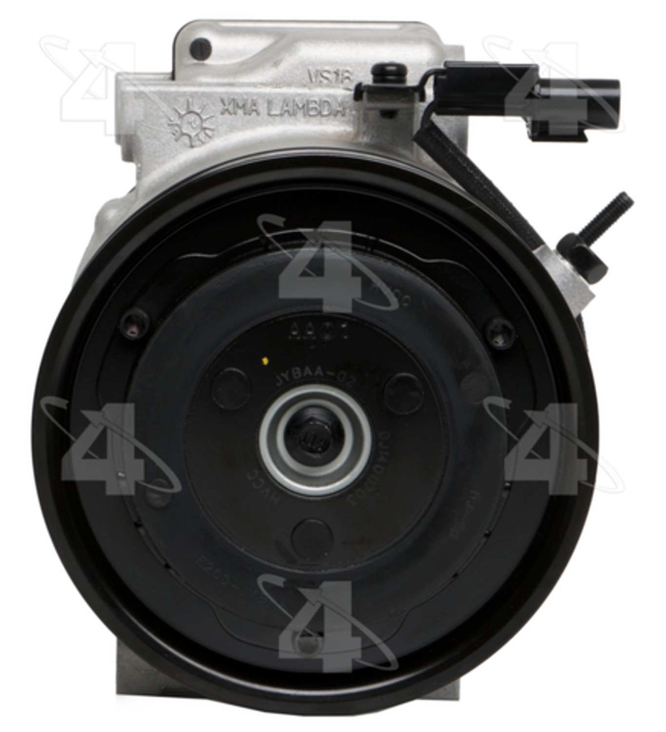 Four Seasons New Halla VS18E Compressor w/ Clutch  top view frsport 198376