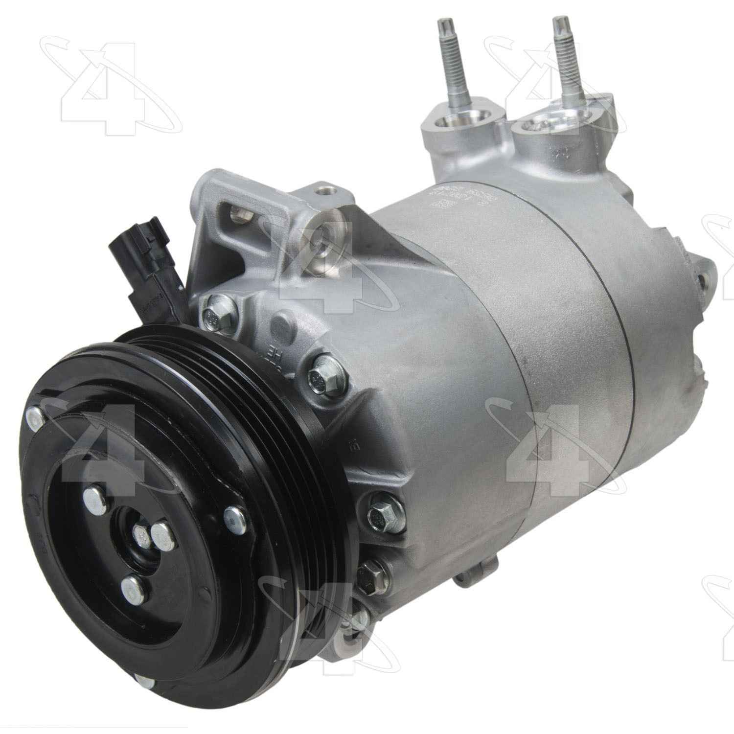 Four Seasons New Halla HCC-VS16 Compressor w/ Clutch  top view frsport 198392