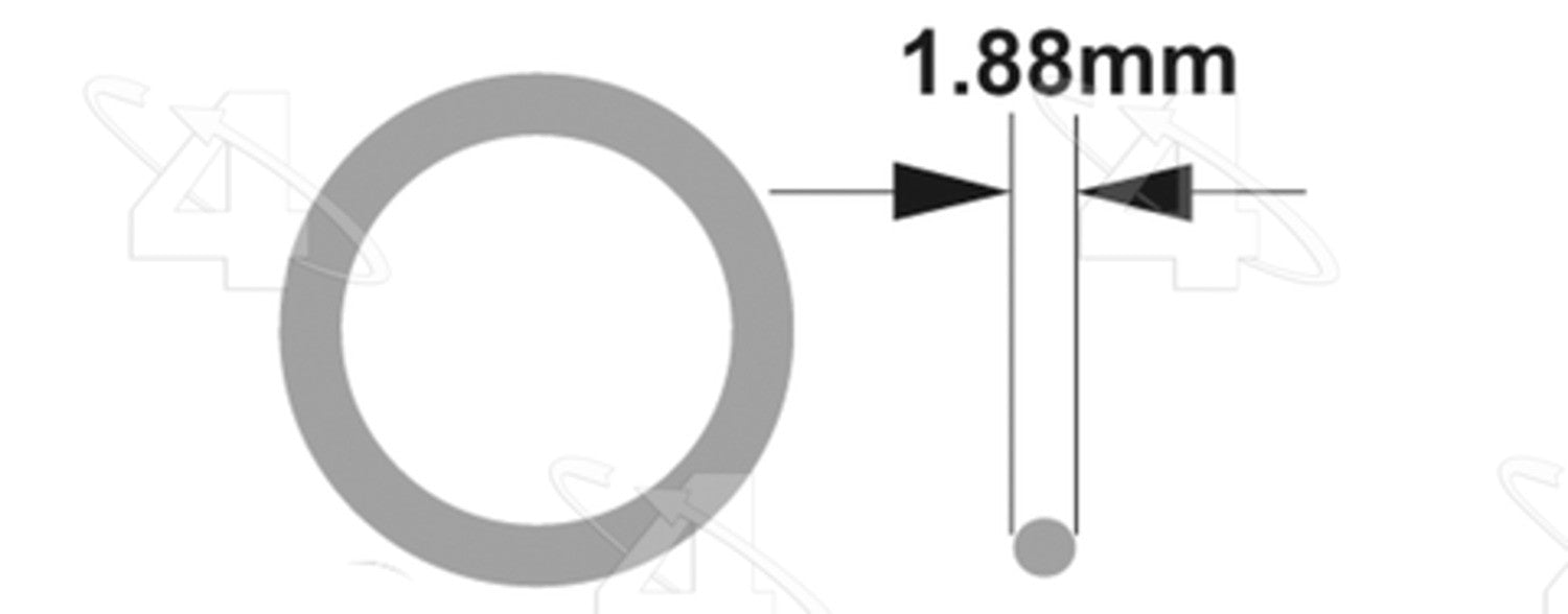 Four Seasons Green Round O-Ring  top view frsport 23680