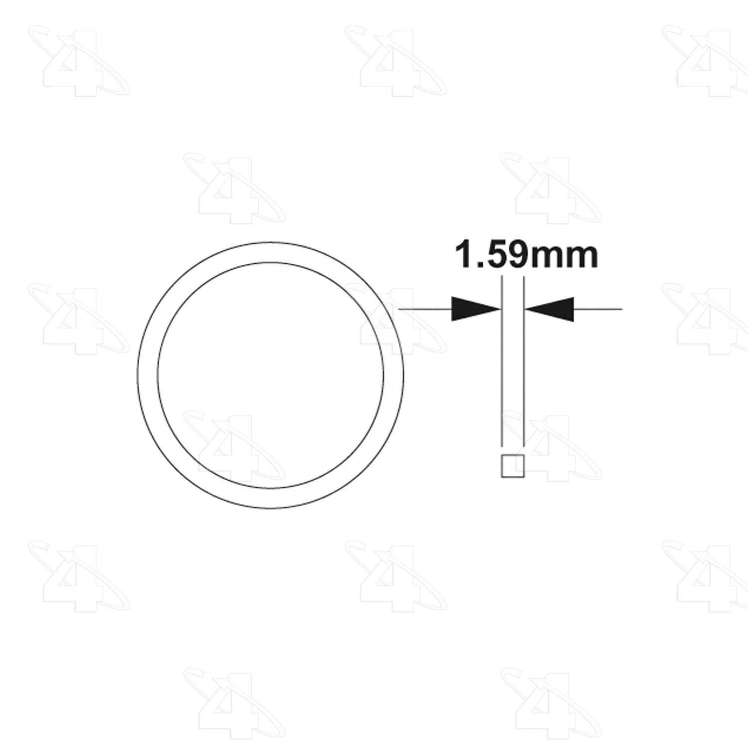 four seasons teflon seal rotolock fitting o-ring  frsport 24117