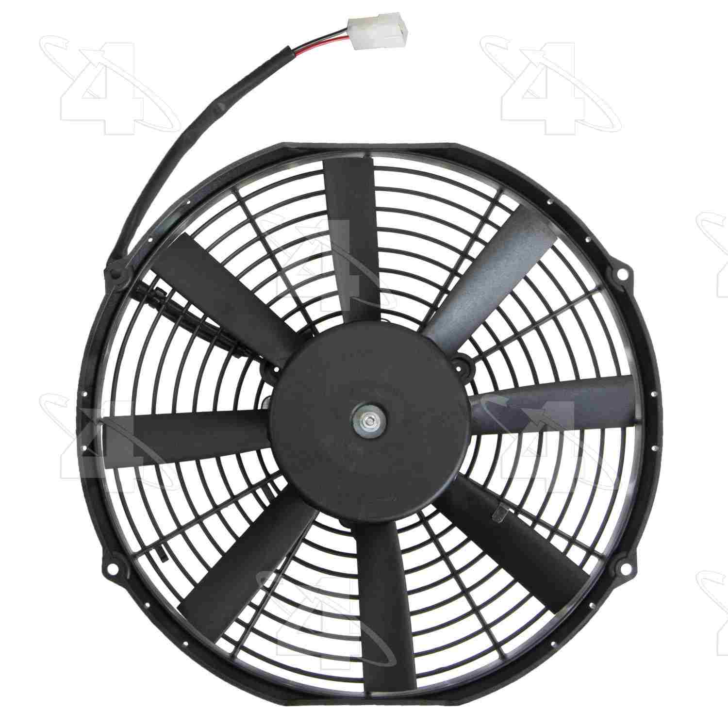 Four Seasons Super Duty Electric Fan 12" MP Pusher  top view frsport 37139