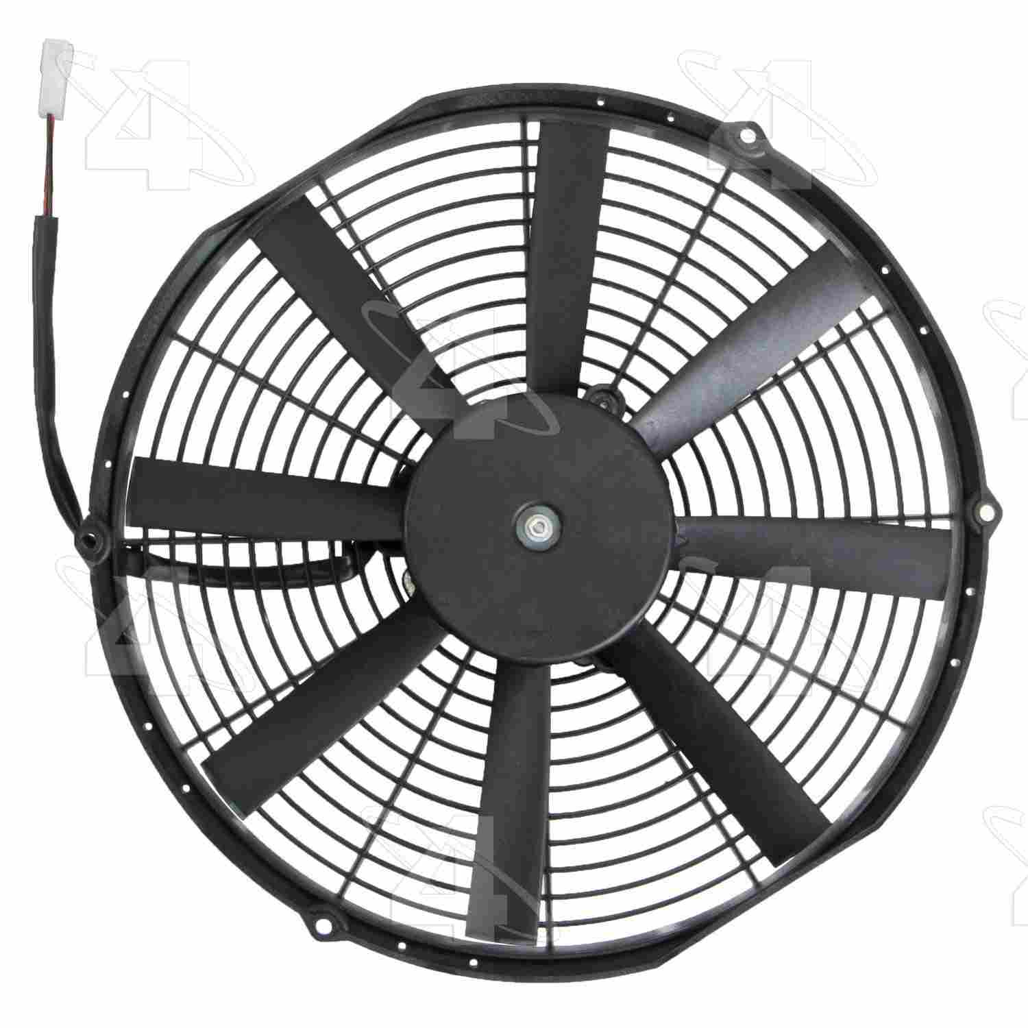 Four Seasons Super Duty Electric Fan 14" MP Pusher  top view frsport 37141