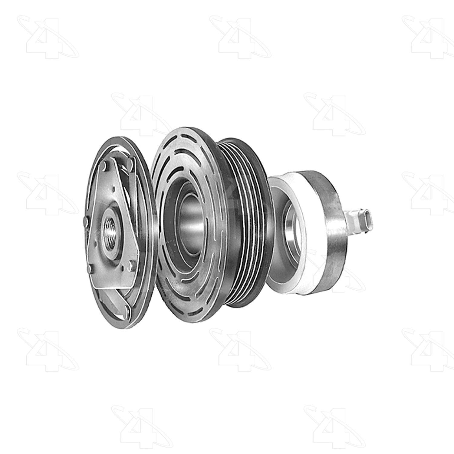 four seasons new gm frigidaire/harrison r4 radial clutch assembly w/ coil  frsport 47656