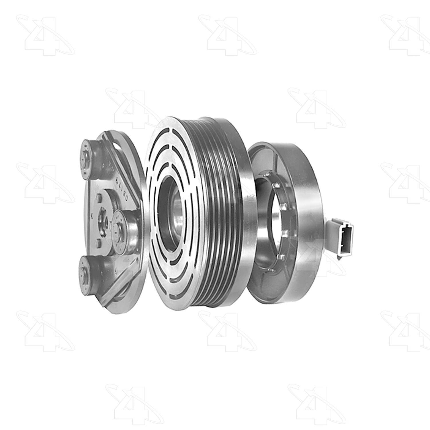 Four Seasons New Ford FS10 Clutch Assembly w/ Coil  top view frsport 47874