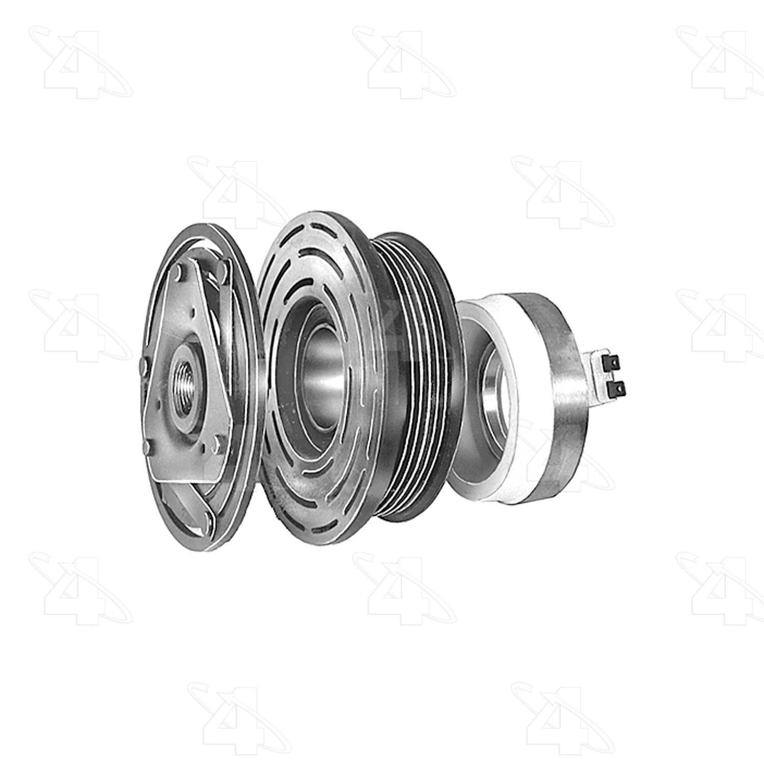 four seasons reman gm frigidaire/harrison r4 radial clutch assembly w/ coil  frsport 48657