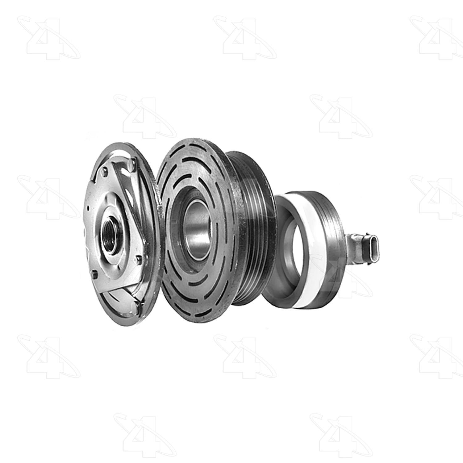 four seasons reman gm harrison v5 variable displacement clutch assembly w/ coil  frsport 48660