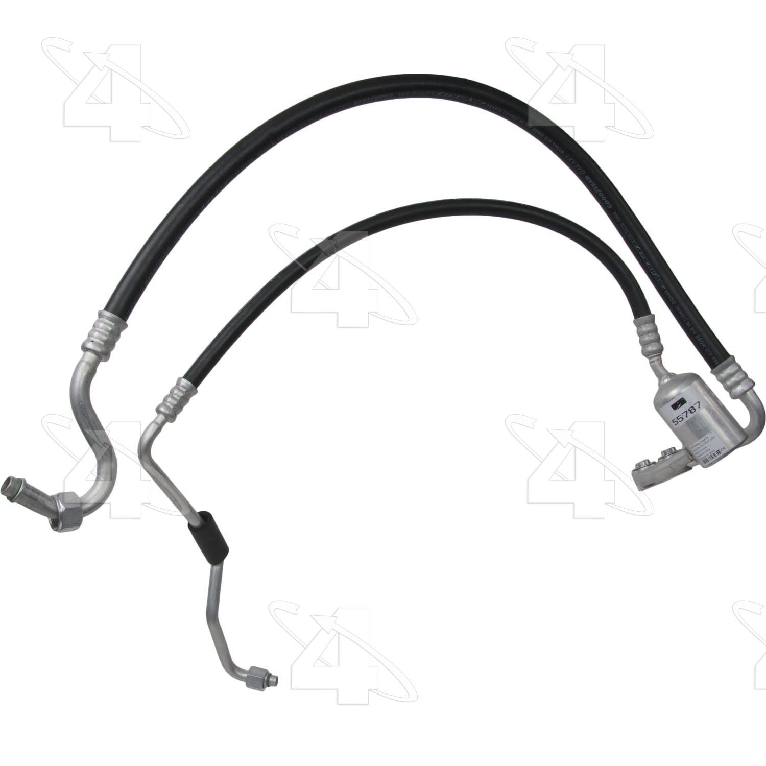 Four Seasons Discharge & Suction Line Hose Assembly  top view frsport 55787