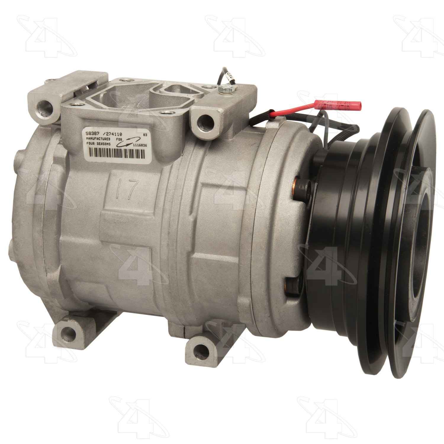 four seasons new nippondenso 10pa17c compressor w/ clutch  frsport 58387