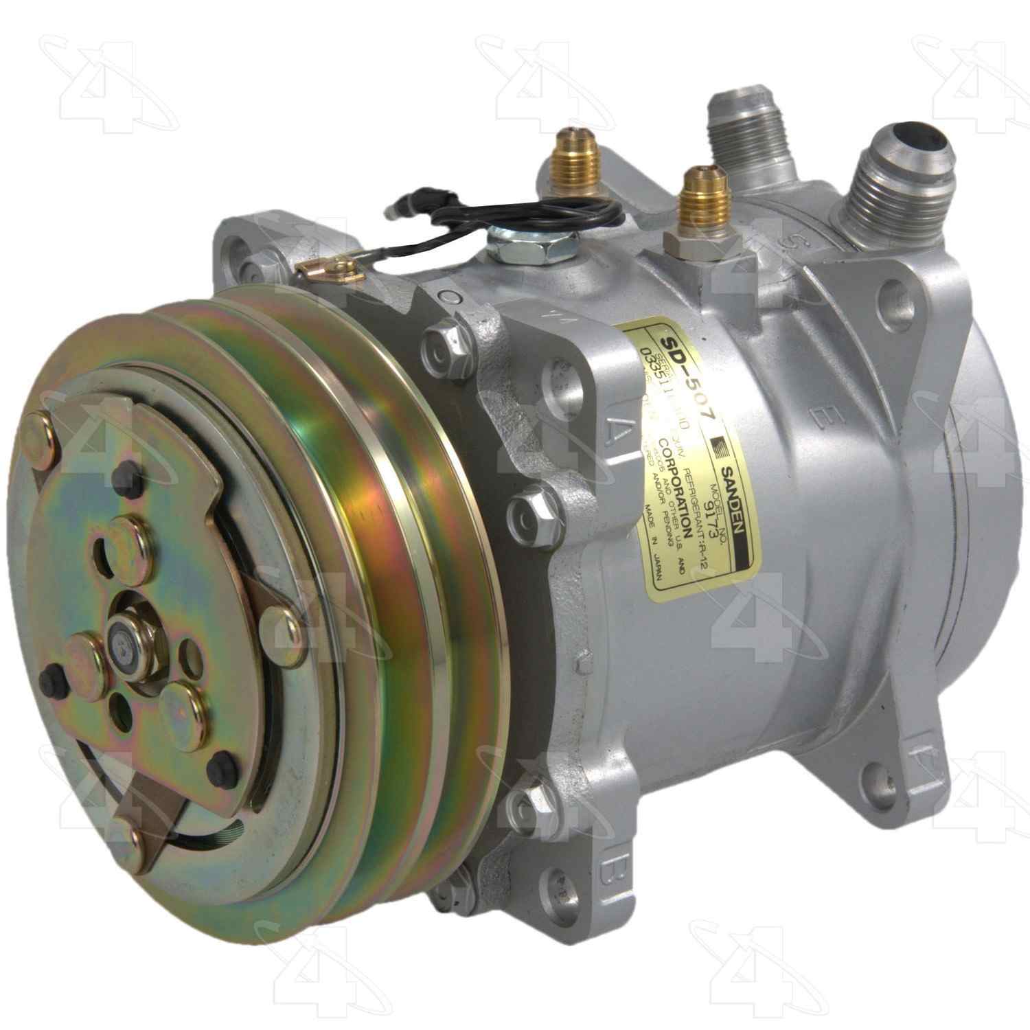 four seasons new sanden/sankyo sd507 compressor w/ clutch  frsport 58568