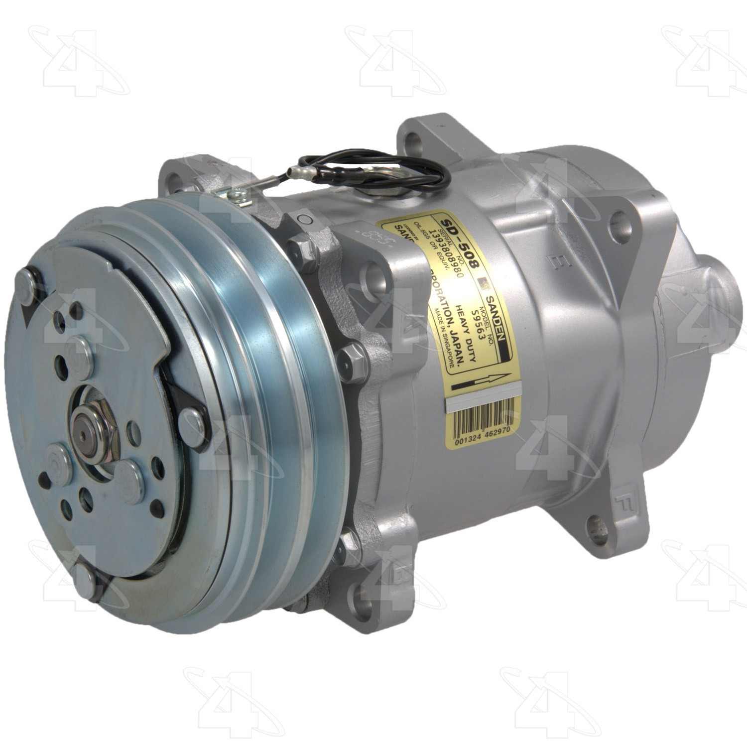 four seasons new sanden/sankyo sd508 compressor w/ clutch  frsport 58588