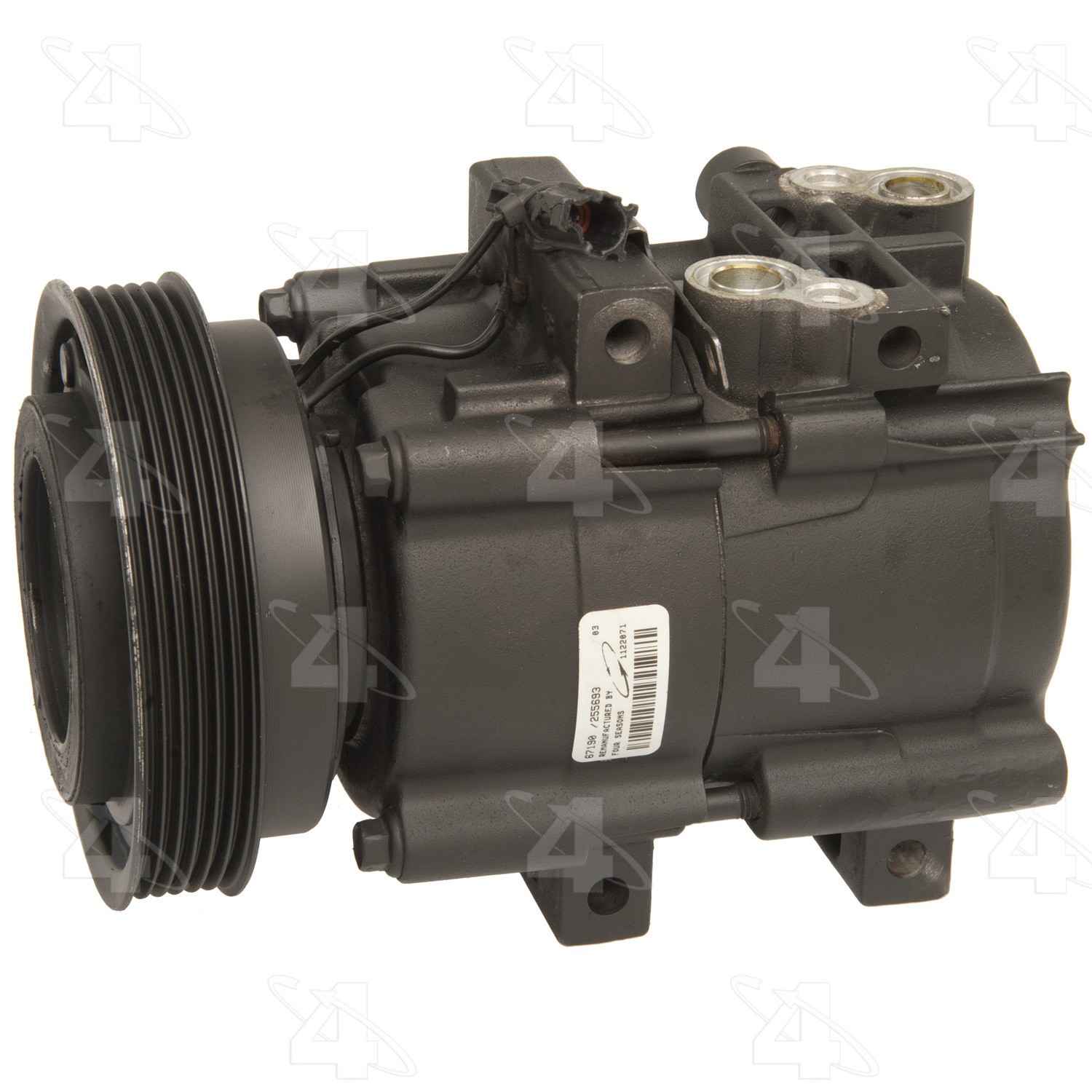 Four Seasons Reman Ford HS18 Compressor w/ Clutch  top view frsport 67190