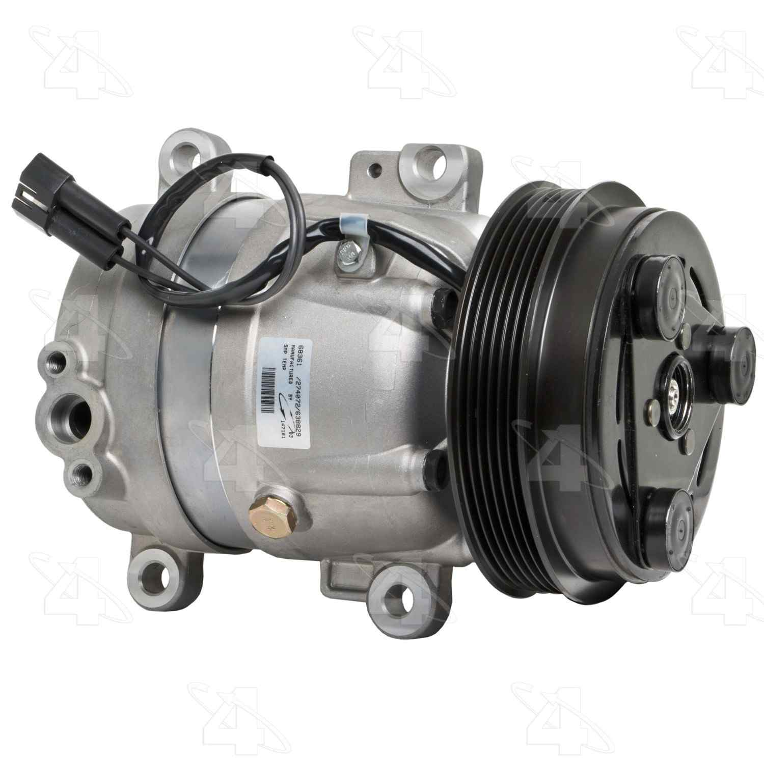 four seasons new nippondenso 6c17 compressor w/ clutch  frsport 68361