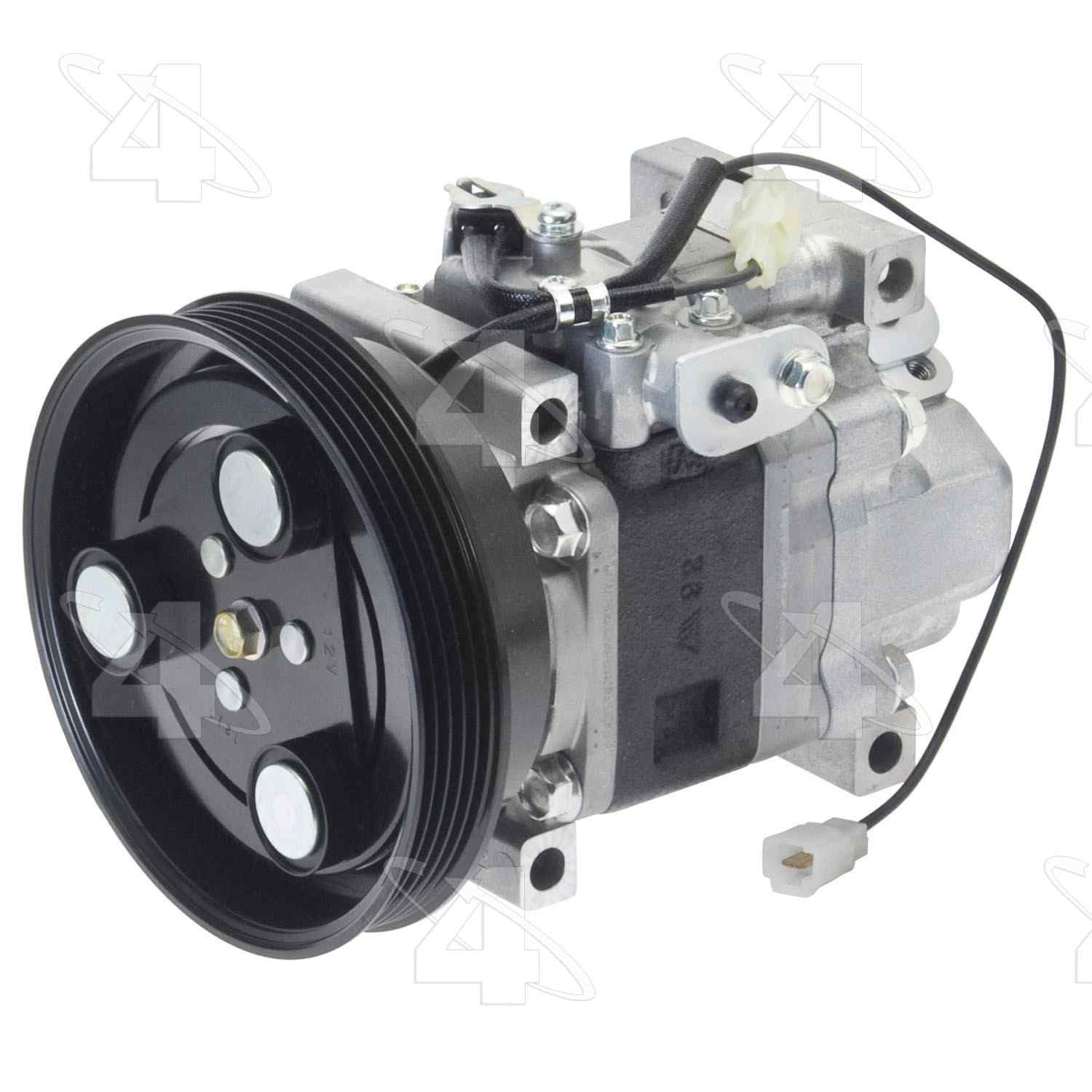 Four Seasons New Matsushita/Panasonic H12A0AH4JU Compressor w/ Clutch  top view frsport 68478