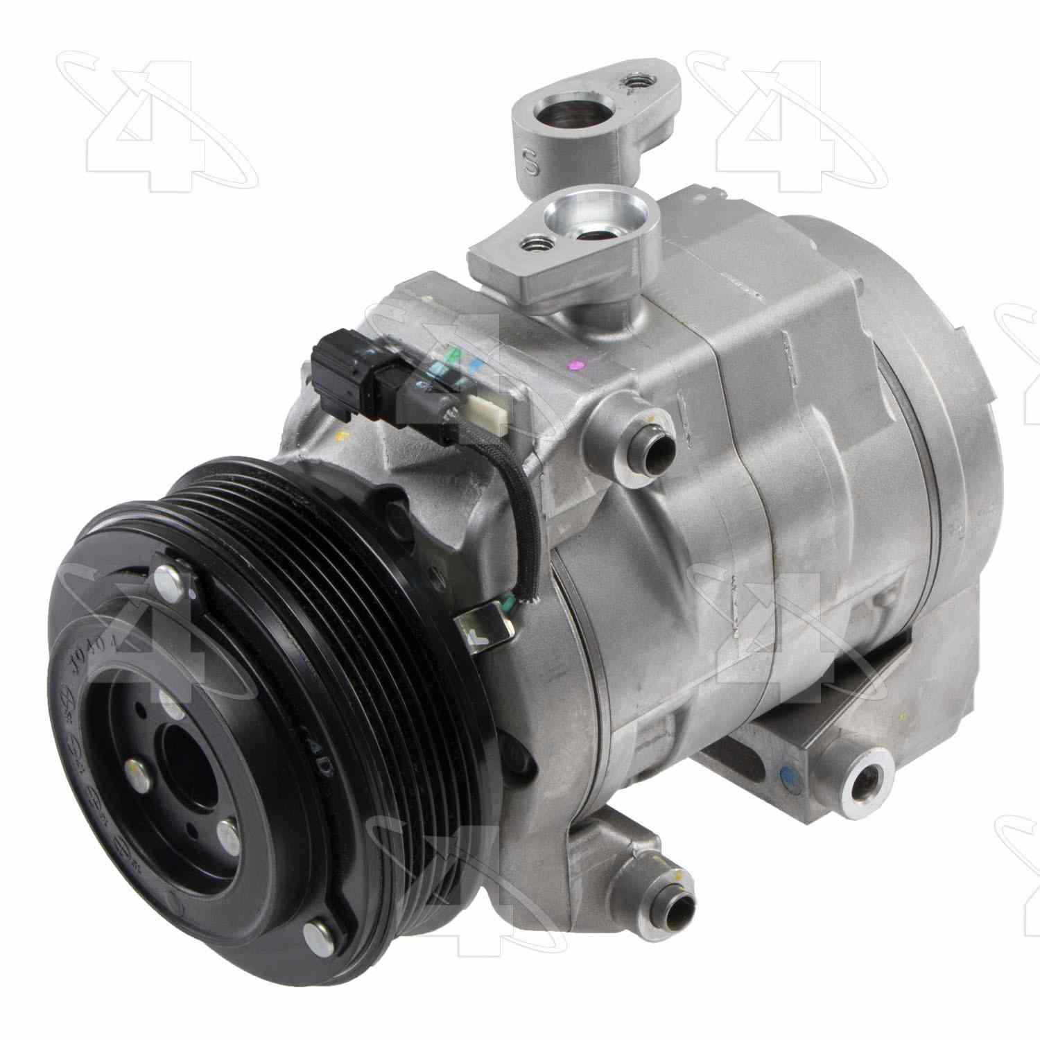 Four Seasons New Diesel Kiki DKS20 Compressor w/ Clutch  top view frsport 68684