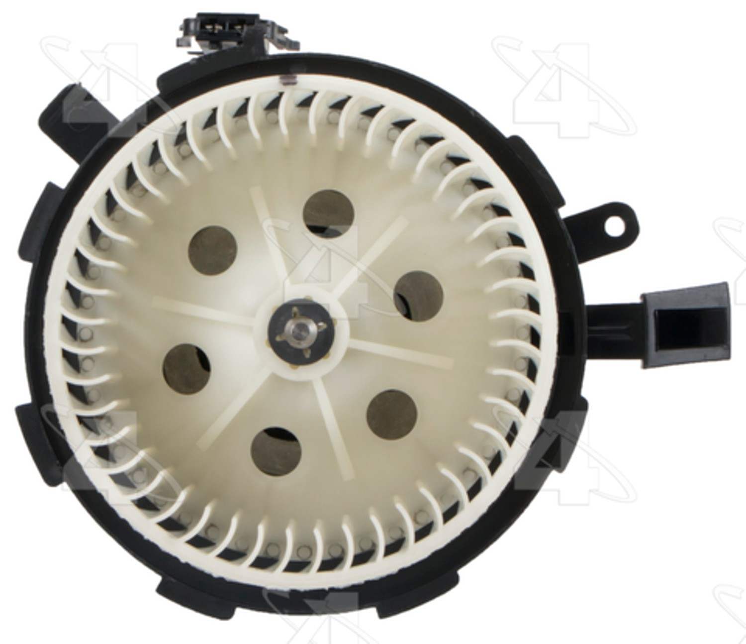 Four Seasons Flanged Vented CW Blower Motor w/ Wheel  top view frsport 75031