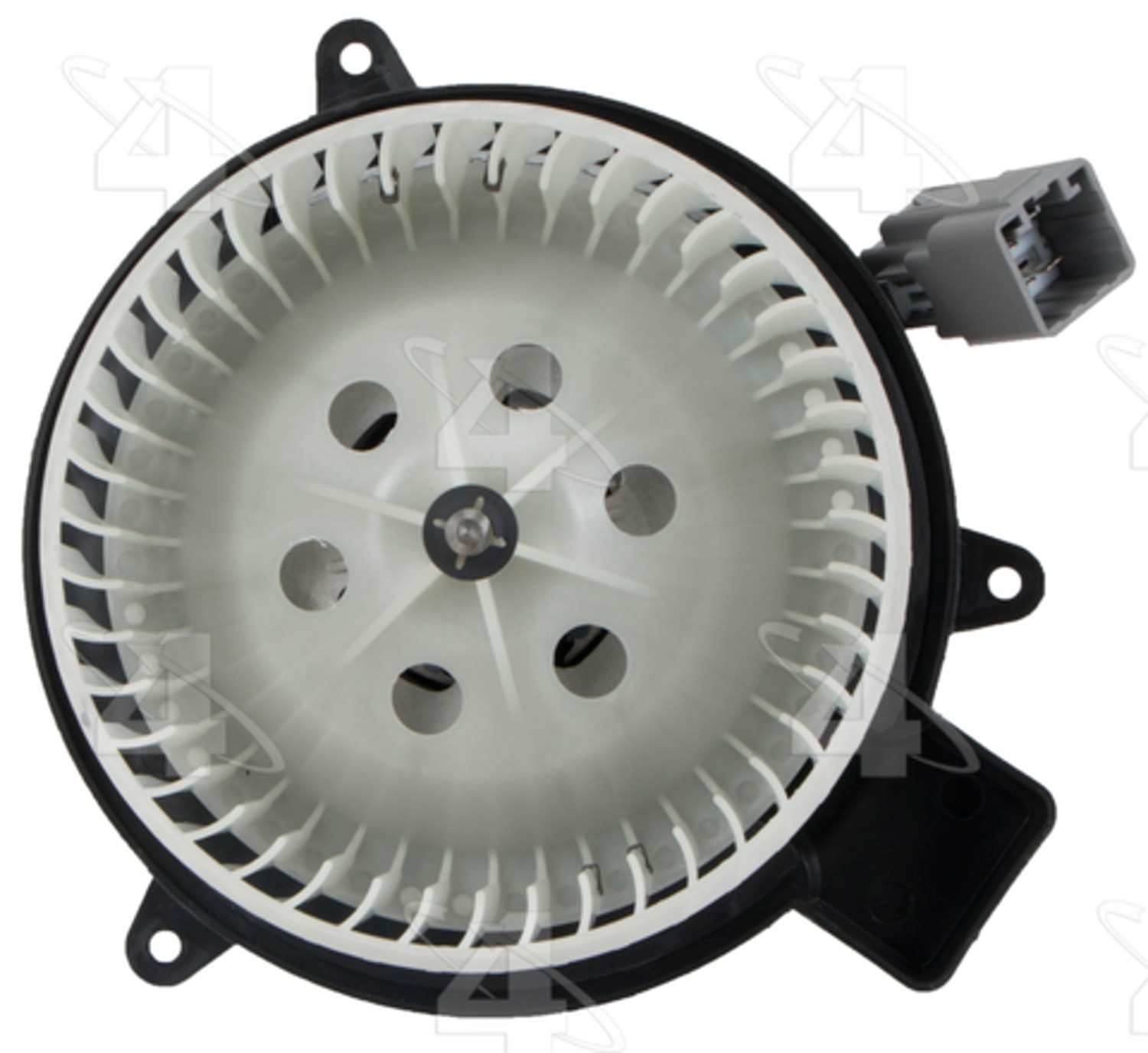 Four Seasons Flanged Vented CW Blower Motor w/ Wheel  top view frsport 75045