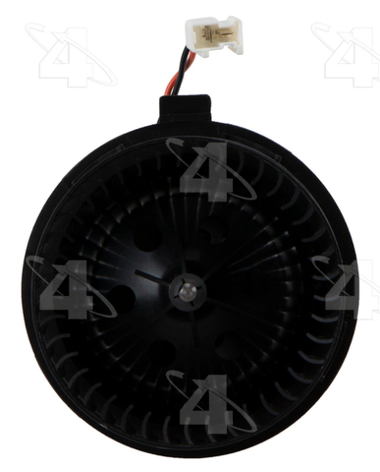 Four Seasons Flanged Vented CCW Blower Motor w/ Wheel  top view frsport 75103