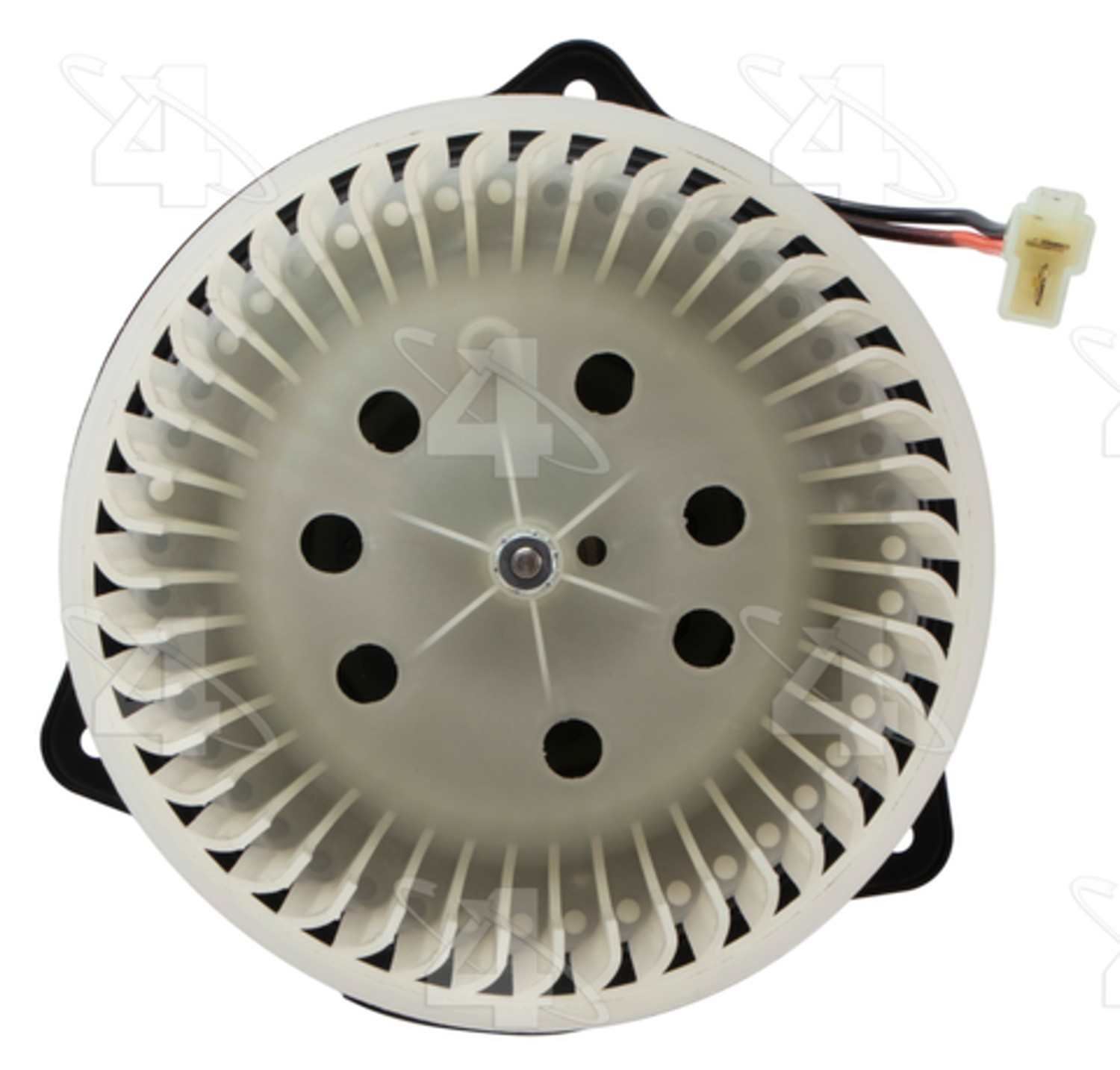 Four Seasons Flanged Vented CW Blower Motor w/ Wheel  top view frsport 75145