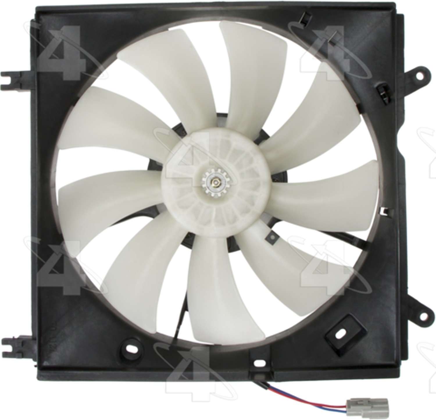 Four Seasons Radiator Fan Motor Assembly  top view frsport 75307