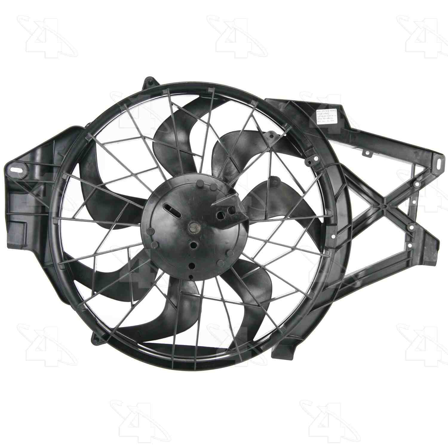 Four Seasons Radiator Fan Motor Assembly  top view frsport 75318