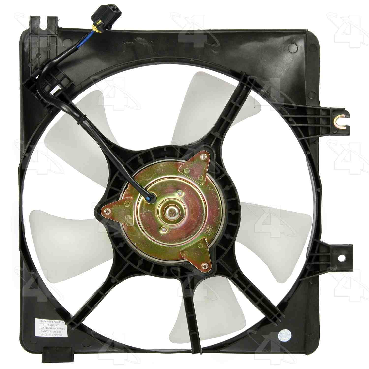 Four Seasons Condenser Fan Motor Assembly  top view frsport 75407