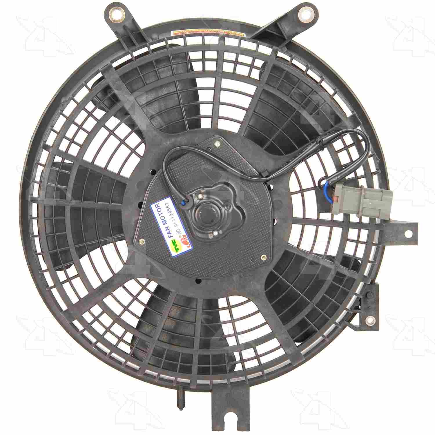 Four Seasons Condenser Fan Motor Assembly  top view frsport 75529