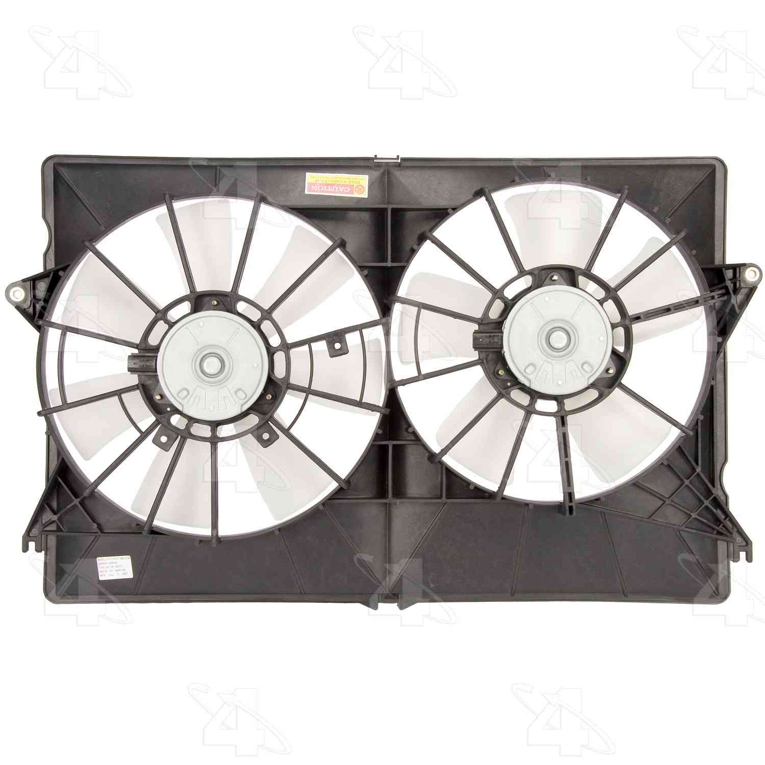 Four Seasons Radiator / Condenser Fan Motor Assembly  top view frsport 75559